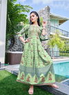 Hirwa Sunflower Vol 5 Foil Printed  Anarkali Kurtis Catalog
